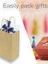 TYLPFH 5/10/20/30pcs Portable(30pcs) Brown Paper Bags With Handles, Bulk, Retail, Shopping, Milk Tea