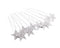 yueton 10pcs Bling Rhinestone Star Hair Pins Clips, Bridal Crystal Headwear Accessories for Women