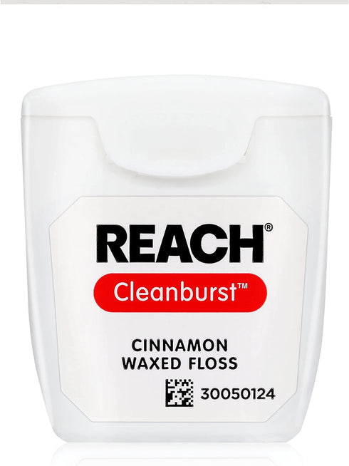REACH Waxed Dental Floss, Cinnamon, Extra Wide Cleaning, Shred Resistant, PFAS-Free, 55yd, 1 Pack for Adults & Kids