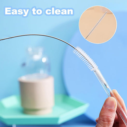 6-Piece Straw Cleaner Brush Set, Extra Long Cleaning Brushes for Stanley Tumbler, Sippy Cup, Water Bottle, and Straws