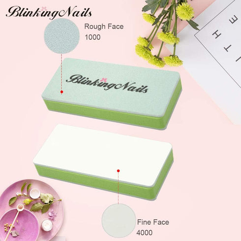 Nail Buffer File with Double Sides, Professional Nail Polishing Block 1000/4000 Grit Shiner, Pack of 12pcs