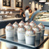 Sheriffdrink 4 oz Frozen Frozen Pack 50 Ice Cream Paper Cups Yogurt Cup White Dessert Bowls Dessert Supplies