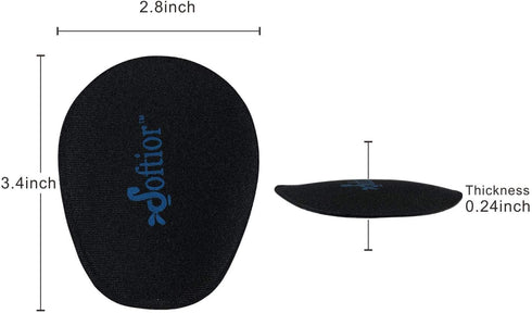Ball of Foot Cushions for Women, 3 Pairs, Adhesive Foam High Heel Shoe Pad Inserts for Metatarsal Pain Relief