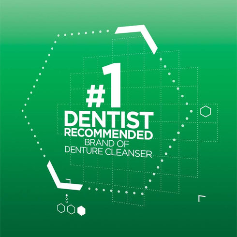 Polident Overnight Whitening Denture Cleanser, 120 Tablets Pack of 2