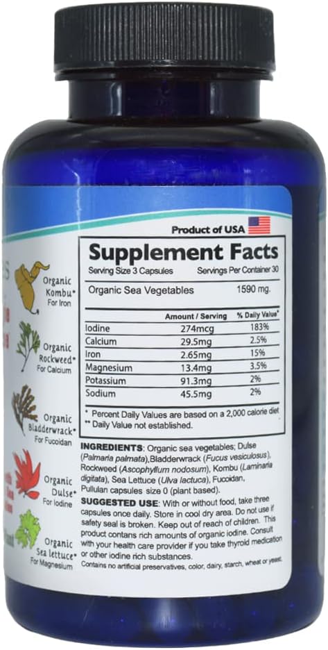 Sea Vegetables - 540mg - 90 Capsules