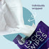 Pack 10 Lucky Wipes For Men, Individually Wrapped - pH Balanced Flavored Intimate Wipes - of (Strawberries and Cream)