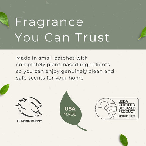 Grow Fragrance Scented Fabric and Room Air Freshener Spray - Certified Non-Toxic, 100% Plant-Based Essential Oils - 5
