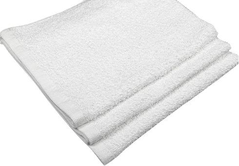 Premium White Terry Bar Mop Towels - 100% Cotton Cleaning Rags, 14x17 Inch for Home, Restaurant, and Commercial Use