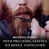 Ontaki 5" Professional German Beard & Mustache Scissors with 2 Comb & Carrying Pouch - Black Facial Hair Grooming Kit