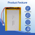 Winfox 3.7V 4000mAh 606090 Pack PH2.0mm Lipo Battery Rechargeable Lithium Polymer Battery with JST Connector