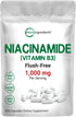 Vitamin B3 Niacinamide 500mg: 400 Capsules, Essential B Vitamin Supplement for Skin Care