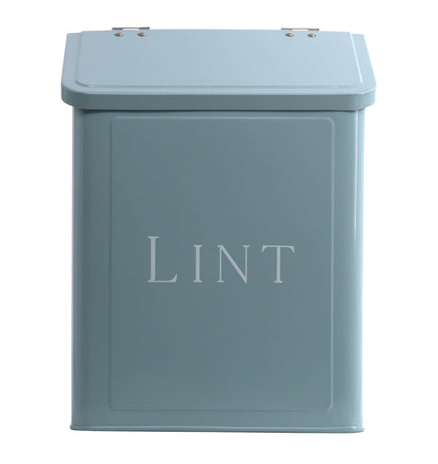 Magnetic Lint Bin for Laundry Room, 2.5L Capacity, Wall Mounted Laundry Trash Can, Meadow Blue