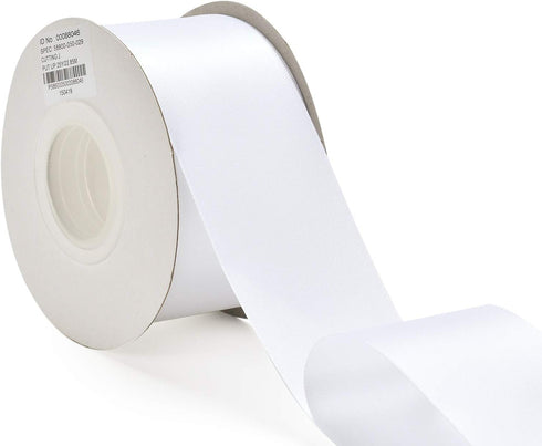 YAMA Double Face Satin Ribbon - 2 Inch 25 Yards Roll for Gift Wrapping, White