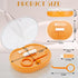New Double-layer Aligner Case - Chewing Tool, Cleaning Brush, Built-in Mirror for Orthodontic Use