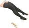 HealthyNees Thigh Open Toe 20-30 mmHg Compression Knee High Wide Calf Leg Socks