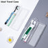 Transparent Toothbrush Case 2 Packs, Travel Size Plastic Holder, 7.87 x 2.36 x 1.18 inches, Portable for 2 Toothbrushes