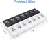 DANYING Large Pill Organizer 2 Times a Day, Weekly Box Per AM PM Case, Day Night Container for 7 Vitamins
