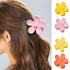 1Pc Purple Flower Shaped Hair Claw Clip, Anti-scratch Plastic Jaw Clip for Hair Accessories and Care