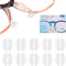 2.5mm Eyeglasses Air Bag Stick on Silicone Nose Pads - Upgrade 10 Pairs for Plastic Frame, Anti-Slip