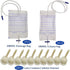 YEYSXSY Set 10pcs 1pcs 1000ml 1pcs 2000ml Bag(35mm/1.38inch) Latex Condom Catheter External Self Sealing Male Condom