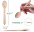LotFancy Disposable Wooden Spoons, 250Pcs 6.25 inch Wood Cutlery Spoons, Biodegradable Compostable Eco-friendly Birchwood Sampling Tasting Spoons