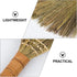 Veemoon 4 Pcs Handheld Cleaning Broom, Small Whisk Broom, Rustic Mini Straw Broom for Indoor Outdoor Home Dusting