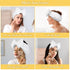 Shintop Soft Spa Headband, Makeup Headband with Cute Bow for Washing Face and Facial Masks (White)