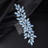 Women Dainty Simple Full Rhinestones Bride Wedding Hair Comb Luxurious Shiny Bridal Side Hair Accessories