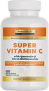 Nature’s Lab Gold Super Vitamin C 1000mg, Immune System Support, Non-Acidic, Non-GMO, Vegan, 120 Capsules