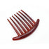 Women's French Twist Combs Plastic Side Hair Comb Set of 6, Seven Tooth, 3 Colors