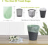 Jaoul Trash Bags 2.6 Gallon, Strong & Unscented Mini Trash Bags for Kitchen, Bathroom, Office, Black, 80 Counts