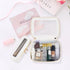 Travel Makeup Bag with Zipper, Small Clear Cosmetic Bags, Waterproof Makeup Pouch, Makeup Brush Holder for Women, TSA