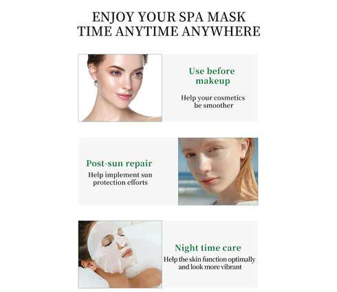 Anti Aging Face Sheet Masks, Coenzyme Q10 Retinol Collagen, 10 Sheet Spa Masks for Deep Repairing & Moisturizing