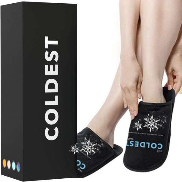 THE COLDEST WATER Ice Pack Slippers - Reusable Gel Ice Packs Slippers