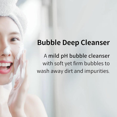 YADAH Bubble Deep Cleanser (5.07fl oz) - Vegan Foaming Cleanser for Soothing, Moisturizing, Clear Impurities