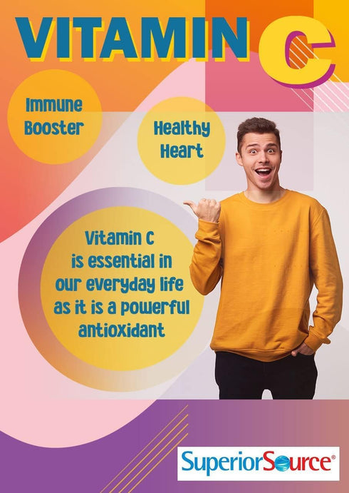Superior Source Vitamin C 500 mg Tangy Orange Melts, 90 Sublingual Tablets
