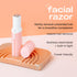 KoluaWax Face Razor for Women - Shaver for Peach Fuzz, Eyebrow, Upper Lip & More - Gentle, Nick-Free Facial Hair Removal - Stainless Steel Blades, Built in Light, & Travel Ready Tool