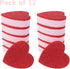 Heart Shaped Sponge, Pink Dual-Sided Kitchen Scrubber for Dishes, Pots, Pans, and Household Cleaning, 12 Pack