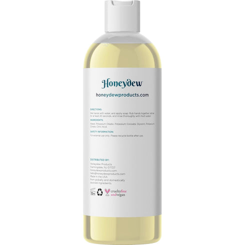 Liquid Castile Soap Unscented Cleanser for Dry Sensitive Skin Care Routine and All Purpose Cleaner with Hydrating