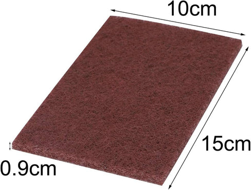 uxcell 20pcs Scouring Pad Non-Scratch Scouring Sponge Scrub Pads 6"x4" for Scouring Kitchen, Dishwashing, Brown by uxcell