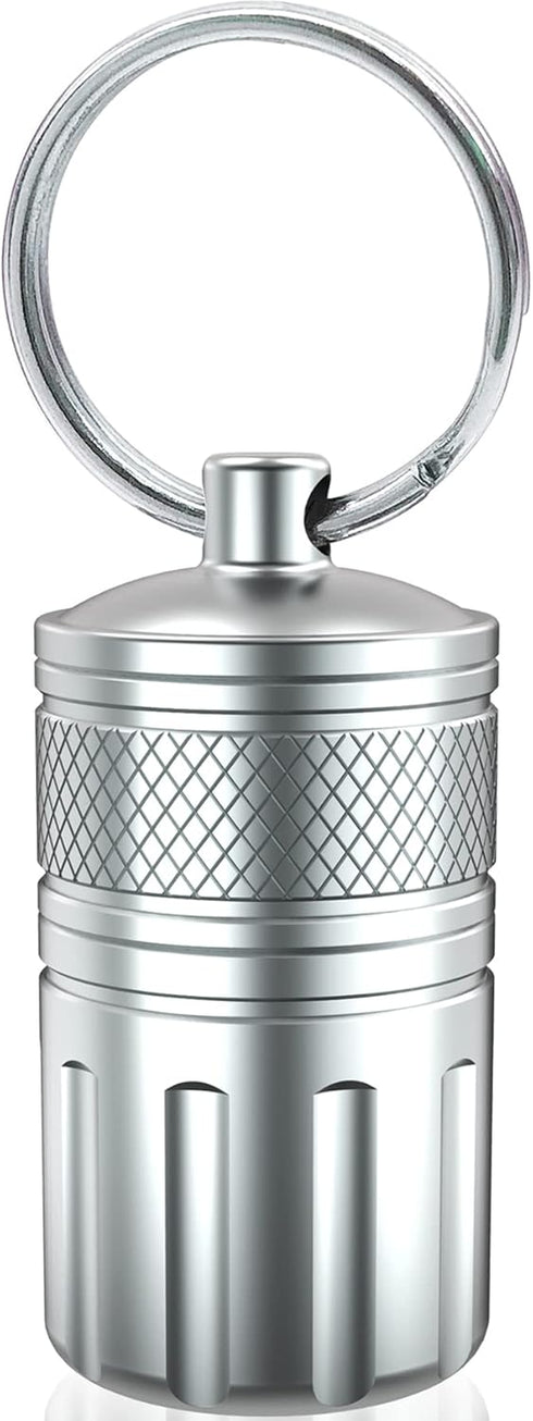 Pill Crusher & Cases, Stainless Steel Medicine to Fine Powder, Waterproof Vitamin Crusher