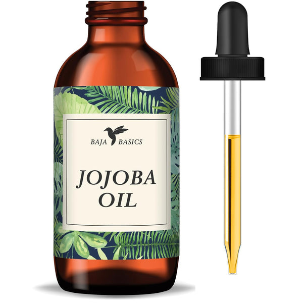 Pure Jojoba Oil for Skin, Cold Pressed Moisturizer for Face, Body, Nails, and Hair – 4 oz Bottle
