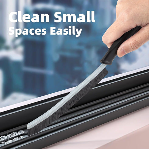 SXhyf Hard Bristle Crevice Cleaning Brush, Multifunctional Gap Scrub Brush for Household Use, Kitchen, Bathroom, Car