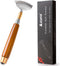 Back Scratcher, Metal Telescopic Back Scratcher with Wooden Handle, Steel Roller Ball, Portable Face Head Scalp