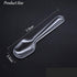 500Pcs Disposable Clear Mini Plastic Spoons Small Tasting Spoons Tiny Dessert Spoons Ice Cream Spoons Plastic Serving Utensils Crafts, Tasting, Sampling