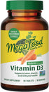 MegaFood Vitamin D3 1000 IU - Immune Support Supplement, Bone Health, 90 Tabs, Non-GMO, Vegetarian