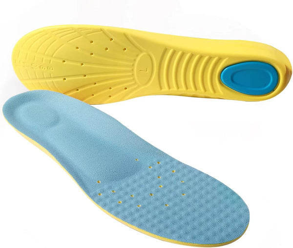 Memory Foam Shoe Inserts Insoles for Men, Women, and Kids | Shock Absorption Pain Relief for Plantar Fasciitis (1 Pair,