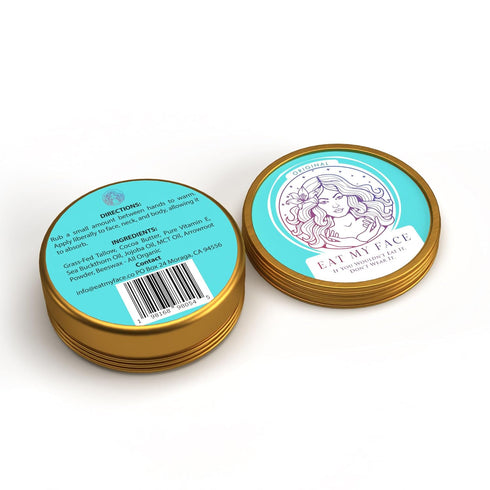 Grass-Fed Tallow Skincare Cream with Shea Butter, Cocoa Butter, Sea Buckthorn Oil & Vitamin E - 4.0 fl oz