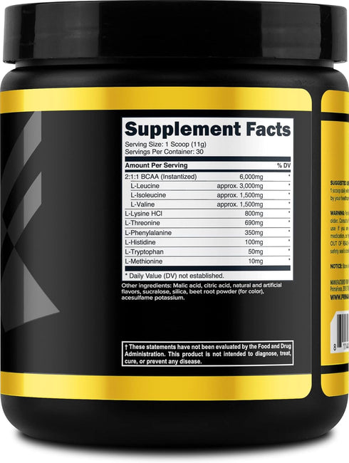 Primaforce EAA Powder (30 Servings) - Essential Amino Acids for Pre/Intra Workout & Recovery (Watermelon)