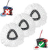 Mop Replacement Head, 3 Pack Spin Mop Replacement Head, Easy Cleaning, Microfiber, Machine Washable